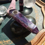 Amethyst Gemstone Crystal Pipe