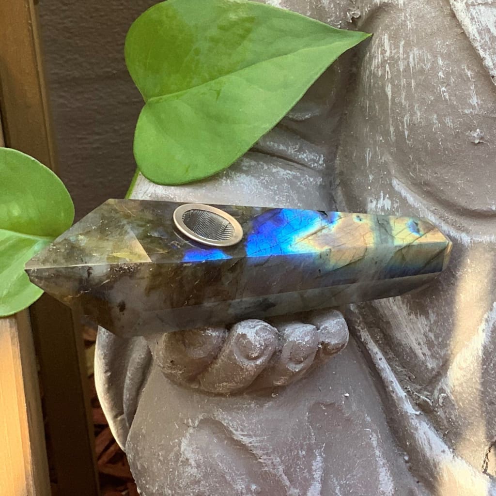 Labradorite Crystal Pipe