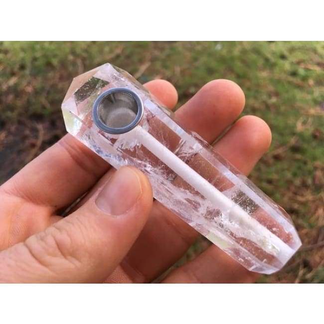 Quartz Gemstone Crystal Pipe